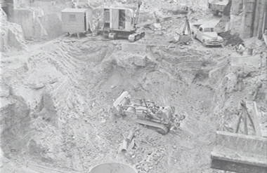 Negative - Construction Site - Machinery, Allan Doney, 1950 -1970