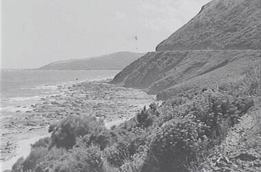 Negative - Ocean Road - Cliff Face, Allan Doney, 1950 -1970