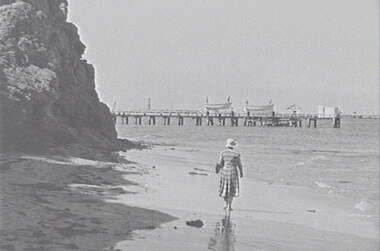 Negative - Beach - Cliff Face - People - Pier, Allan Doney, 1950 -1970