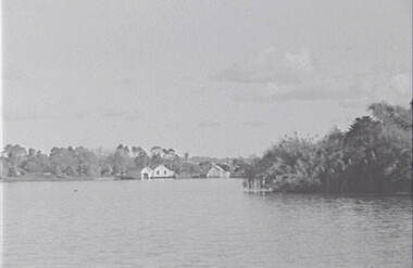 Negative - Lake Rowena Bendigo - Boat Sheds, Allan Doney, 1950 -1970