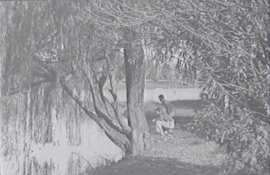 Negative - Lake Rowena Bendigo - Boys - Fishing, Allan Doney, 1950 -1970
