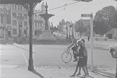 Negative - Alexandra Fountain Bendigo - View Point - View Street Bendigo, Allan Doney, 1950 -1970