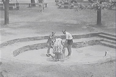 Negative - Drinking Water Pump - People, Allan Doney, 1950 -1970