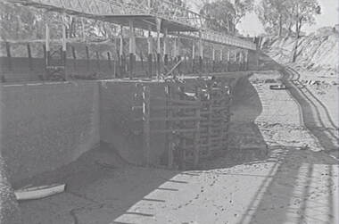 Negative - Laanecoorie - Reservoir - Construction Work, Allan Doney, 1950 -1970