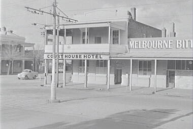 Negative - Court House Hotel Bendigo, Allan Doney, 1950 -1970