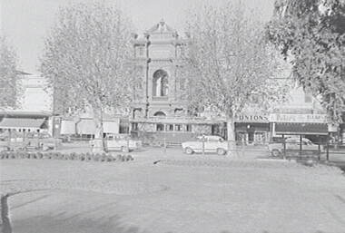Negative - Queen Victoria Gardens - National Bank - Punton’s, Allan Doney, 1950 -1970