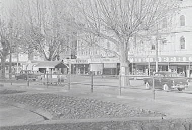 Negative - Queen Victoria Gardens - National Bank - Punton’s, Allan Doney, 1950 -1970