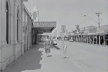 Negative - Kyabram - Street - Crofts - Mrs Doney, Allan Doney, 1950 -1970