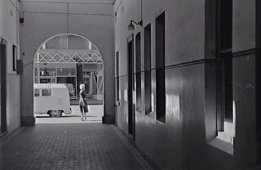 Negative - Kyabram - Albion Hotel Doorway - Mrs Doney, Allan Doney, 1950 -1970