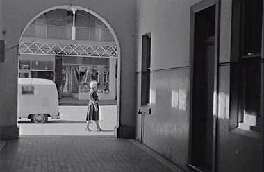 Negative - Kyabram - Albion Hotel Doorway - Mrs Doney, Allan Doney, 1950 -1970