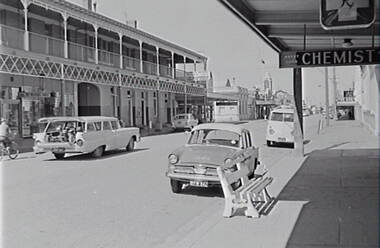 Negative - Kyabram - Street - Albion Hotel - Chemist, Allan Doney, 1950 -1970
