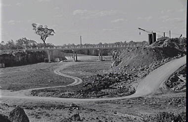 Negative - Lake Eppalock - Construction Work, Allan Doney, 1950 -1970