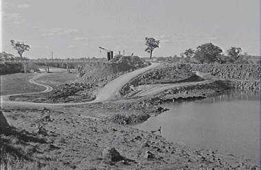 Negative - Lake Eppalock - Construction Work, Allan Doney, 1950 -1970