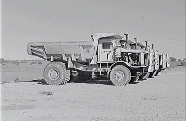 Negative - Lake Eppalock - Construction Work - Trucks, Allan Doney, 1950 -1970