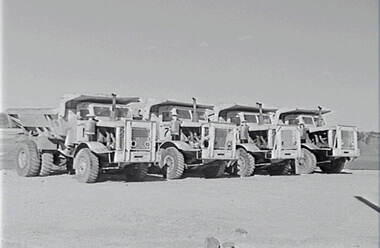 Negative - Lake Eppalock - Construction Work - Trucks, Allan Doney, 1950 -1970