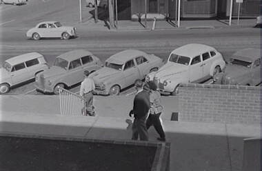 Negative - View Street Bendigo - Art Gallery Steps, Allan Doney, 1950 -1970