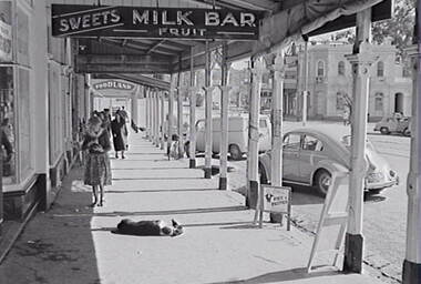 Negative - Eaglehawk - Street - Camp Hotel - Foodland, Allan Doney, 1950 -1970