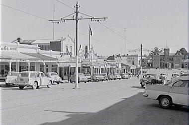 Negative - Eaglehawk - Street - Town Hall, Allan Doney, 1950 -1970