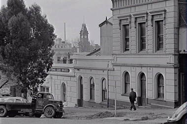 Negative - Mackenzie Street Bendigo- Forest Street - Garage, Allan Doney, 1950 -1970