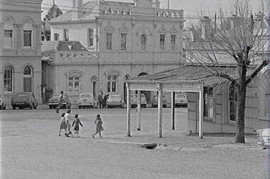 Negative - View Street Bendigo - Temperance Hall, Allan Doney, 1950 -1970