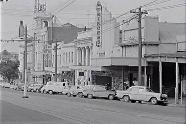 Negative - View Street Bendigo - Princess Theatre, Allan Doney, 1950 -1970