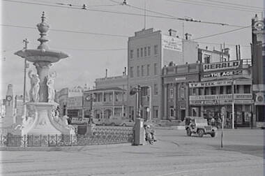 Negative - Alexandra Fountain Bendigo - View Point, Allan Doney, 1950 -1970