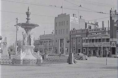 Negative - Alexandra Fountain Bendigo - View Point, Allan Doney, 1950 -1970