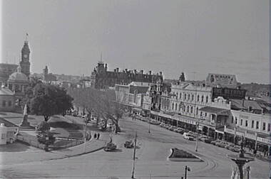Negative - Charing Cross - Pall Mall Bendigo - Queen Victoria Gardens, Allan Doney, 1950 -1970