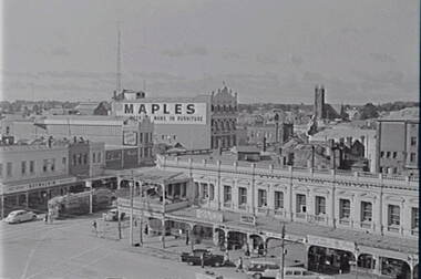 Negative - Charing Cross - City Club Hotel - Mitchell Street Bendigo, Allan Doney, 1950 -1970