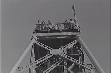 Negative - Lookout Tower Bendigo - Poppet Head - People, Allan Doney, 1950 -1970