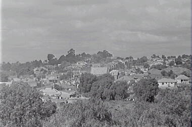 Negative - Long Gully - Housing - Church - Mullock Heaps, Allan Doney, 1950 -1970
