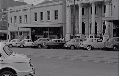Negative - View Street Bendigo - Businesses - Sandhurst Building Society - ANZ, Allan Doney, 1950 -1970