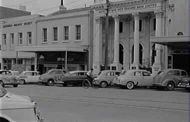 Negative - View Street Bendigo - Businesses - Sandhurst Building Society - ANZ, Allan Doney, 1950 -1970