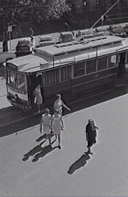 Negative - Tram - Pall Mall Bendigo - Post Office, Allan Doney, 1950 -1970