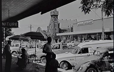 Negative - Echuca - Street - Norm Knopp - Church, Allan Doney, 1950 -1970