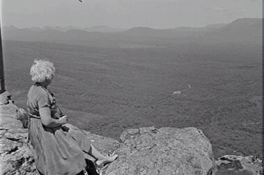 Negative - Mt Victory - Lookout - Mrs Doney - Hills - Trees, Allan Doney, 1950 -1970