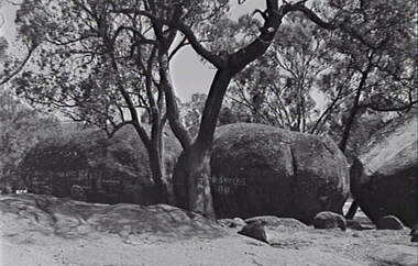 Negative - The Sisters Rocks - Rock Formations, Allan Doney, 1950 -1970