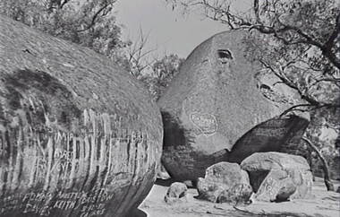 Negative - The Sisters Rocks - Rock Formations, Allan Doney, 1950 -1970