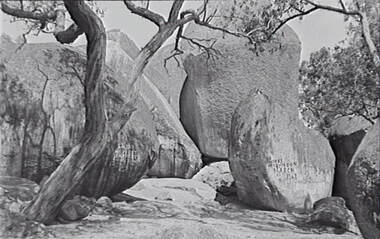 Negative - The Sisters Rocks - Rock Formations, Allan Doney, 1950 -1970