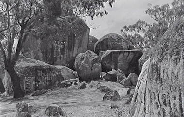Negative - The Sisters Rocks - Rock Formations, Allan Doney, 1950 -1970
