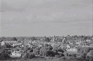 Negative - Urban Scene - Mullock Heaps - Church, Allan Doney, 1950 -1970
