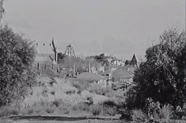 Negative - Urban Scene - Mullock Heaps - Churches - Poppet Head, Allan Doney, 1950 -1970