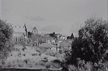 Negative - Urban Scene - Mullock Heaps - Churches - Poppet Head, Allan Doney, 1950 -1970