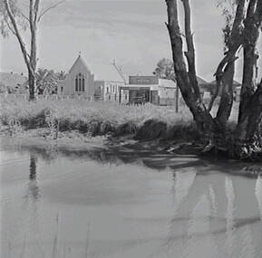 Negative - Cohuna - River - Church - Corner Shop, Allan Doney, 1950 -1970
