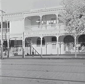 Negative - McCrae Street Bendigo - Wilson’s Top Hat Cafe, Allan Doney, 1950 -1970
