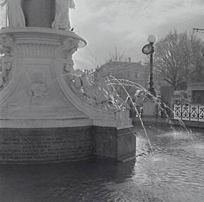 Negative - Alexandra Fountain Bendigo - View Street Bendigo, Allan Doney, 1950 -1970