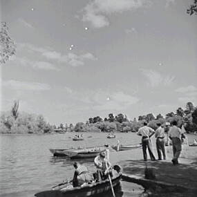 Negative - River - Row Boats, Allan Doney, 1950 -1970