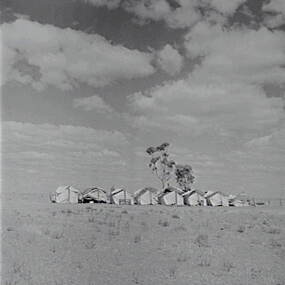 Negative - Lake Boga - Tents, Allan Doney, 1950 -1970