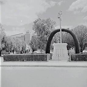 Negative - Lake Boga - Memorial, Allan Doney, 1950 -1970