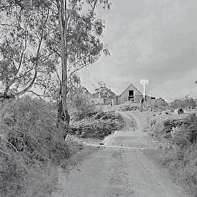 Negative - Rural Road - Building, Allan Doney, 1950 -1970